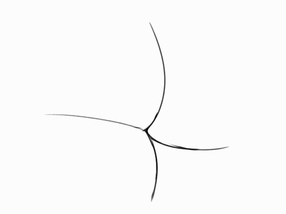 단순한 곡선 4개가 움직일뿐인데 왠지 좋다